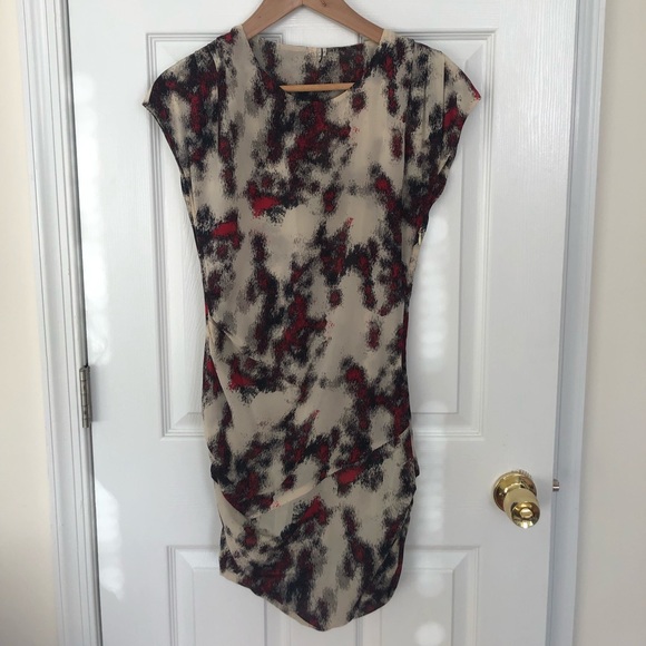 IRO Sarah Silk Printed Mini Dress - Picture 2 of 8